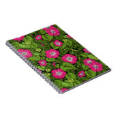 Ochtendglorie in roze en groen notitieboek (Rechterzijde)