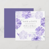 Ochtendglorie kalligrafie save the date (Voorkant / Achterkant)