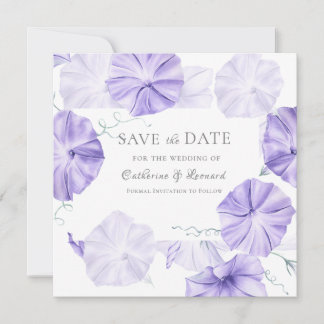 Ochtendglorie kalligrafie save the date
