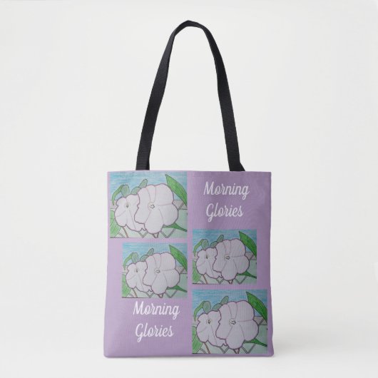 Ochtendglorie op hekwerk tote bag (Voorkant)