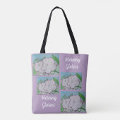 Ochtendglorie op hekwerk tote bag (Achterkant)