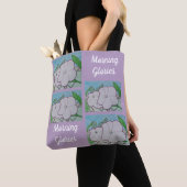 Ochtendglorie op hekwerk tote bag (Dichtbij)