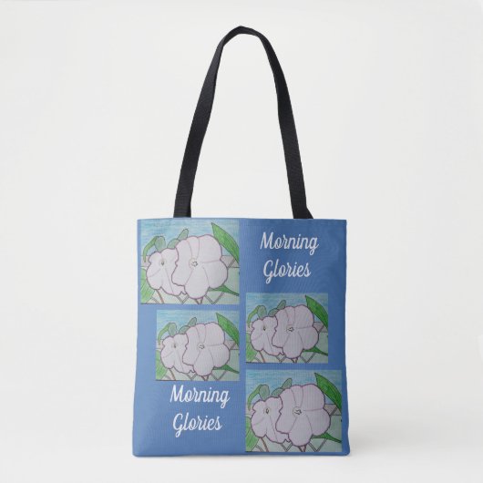 Ochtendglorie op hekwerk tote bag (Voorkant)