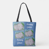Ochtendglorie op hekwerk tote bag (Achterkant)