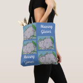 Ochtendglorie op hekwerk tote bag (Dichtbij)