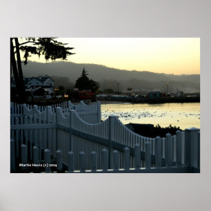 Ochtendgolven van hekken III Poster