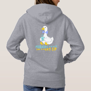 Ochtendgratie in elke slok Zwaan Hoodie