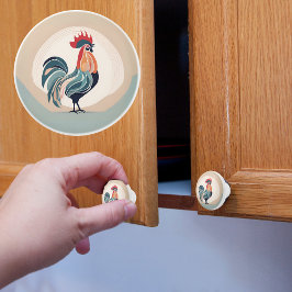 Ochtendhaan Keramische Knop