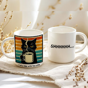 Ochtendhumeur Kat Koffie Grote Koffiekop