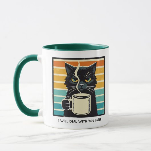 Ochtendhumeur Kat Koffie Mok (Links)