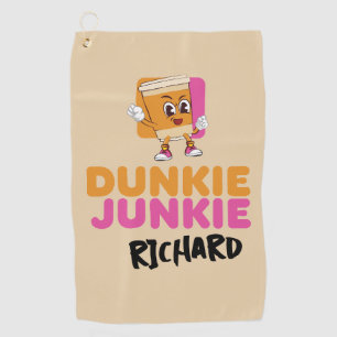 Ochtendhysterie Grappige Koffie Mascotte Parodie Golfhanddoek