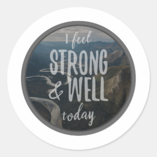 ochtendinspirerend gezegden voor zelfaanvaarding ronde sticker