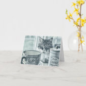 Ochtendkoffie - Alle doel notitiekaarten (Gele Bloem)