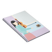 Ochtendkoffie bij het raam notitieboek (Rechterzijde)
