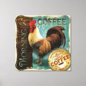 Ochtendkoffie Canvas Afdruk (Voorkant)