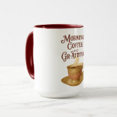 Ochtendkoffie en Gr-Attitude Mok (Voorkant links)