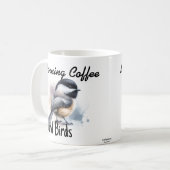 Ochtendkoffie en vogels koffiemok (Voorkant links)