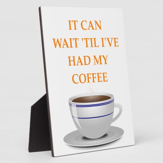 ochtendkoffie fotoplaat (Zijkant)