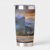 Ochtendkoffie Haiku Geïsoleerde Drinkbeker (Rechts)