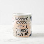 Ochtendkoffie met Chinese Crested Dogs Koffiemok (Center)