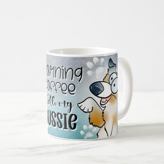 Ochtendkoffie met mijn Aussie Koffiemok (Voorkant rechts)