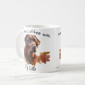 Ochtendkoffie met My Labrador Modern Mok (Voorkant links)