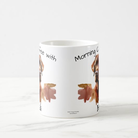 Ochtendkoffie met My Labrador Modern Mok (Center)