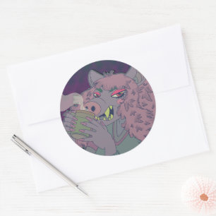 Ochtendkoffie Ronde Sticker