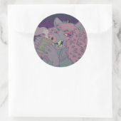 Ochtendkoffie Ronde Sticker (Tas)