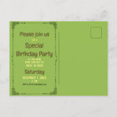 Ochtendkoffie w/Bowl of Coffee Beans (Waterverf) Uitnodiging Briefkaart (Achterkant)