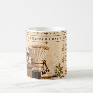 Ochtendkoffiebar – Vintage koffiestation muur A Koffiemok
