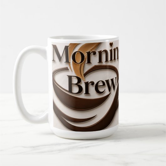 Ochtendkoffiekop. Koffiemok (Links)