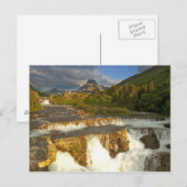 Ochtendlicht begroet Swiftcurrent Falls in de Briefkaart (Voorkant / Achterkant)