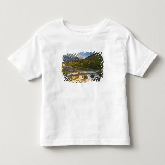 Ochtendlicht begroet Swiftcurrent Falls in de Kinder Shirts (Voorkant)