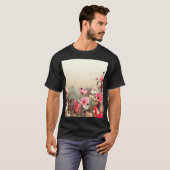 Ochtendlicht, bloeiende roze kosmos. t-shirt (Voorkant volledig)