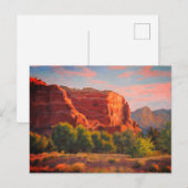 Ochtendlicht op de Kliffen – Impressionistisch  Briefkaart (Voorkant / Achterkant)