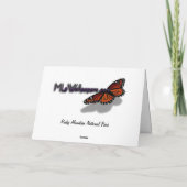 Ochtendlicht op de Rocky Mountains in de herfst Kaart (Achterkant)