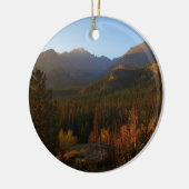 Ochtendlicht op de Rocky Mountains in de herfst Keramisch Ornament (Links)