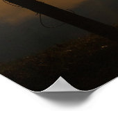 Ochtendlicht over stilstaand water poster (Hoek)
