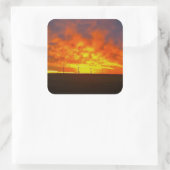 Ochtendlicht Vierkante Sticker (Tas)