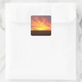 Ochtendlicht Vierkante Sticker (Tas)