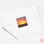 Ochtendlicht Vierkante Sticker (Envelop)