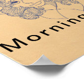 Ochtendliefde, wenskaart poster (Hoek)