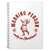 ochtendmens kerst notitieboek (Voorkant)