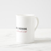 Ochtendmens op 25 december, leuke kerst porselein kop (Voorkant rechts)