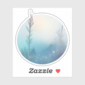 Ochtendmist boven Blue Hills Sticker (Vel)