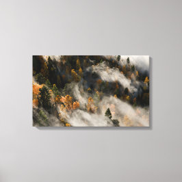 Ochtendmist Canvas Afdruk