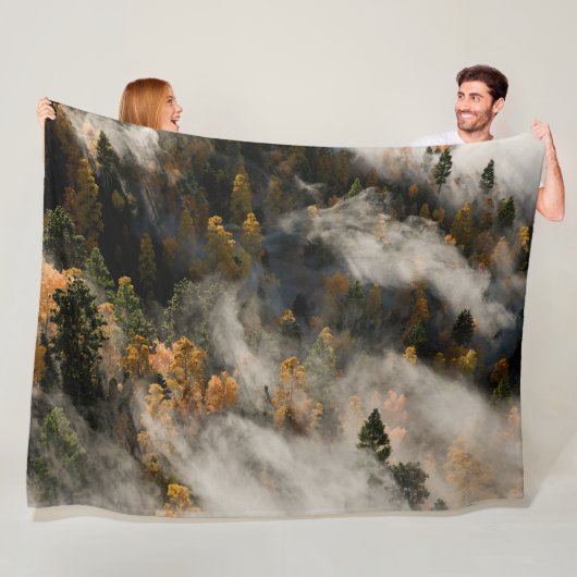 Ochtendmist Fleece Deken (In situ)