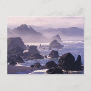 Ochtendmist langs de Oregon-kust bij Nesika, Briefkaart