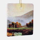 Ochtendmist stijgt in New Hampshire Keramisch Ornament (Rechts)